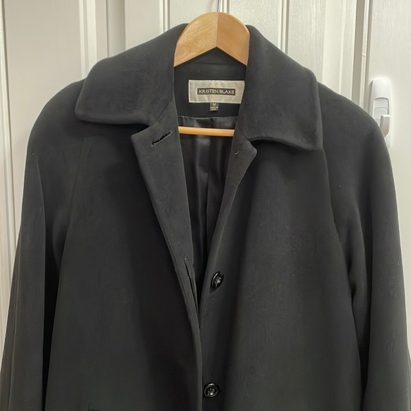 KRISTEN BLAKE ANGORA WOOL BLEND COAT.  M - Picture 3 of 8